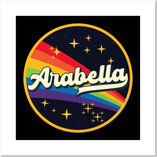 Arabella // Rainbow In Space Vintage Style Posters and Art